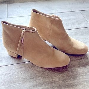 Maje Light Tan Leather Booties Like New Best Offer